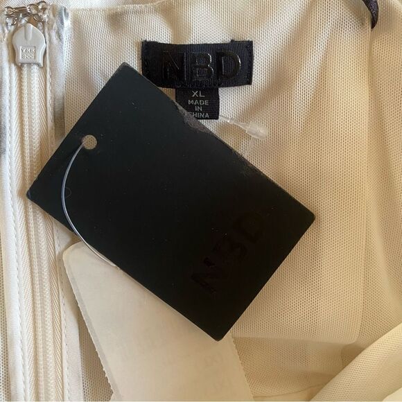 NBD Hastings jumpsuit white corset boned bustier strapless one piece Revolve XL - Picture 9 of 13